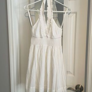 Bcbg white halter dress